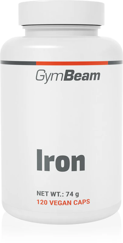 Železo v kapsulách s doplnkom stravy GymBeam Iron