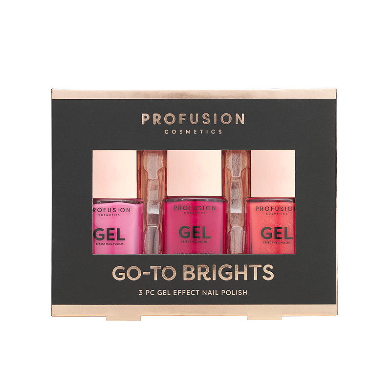 Nagellak 3-pack met gel-effect