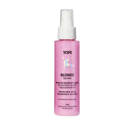 Yope Blonde My Hair rozświetlająca mgiełka do włosów blond i rozjaśnianych Kwarc 100ml