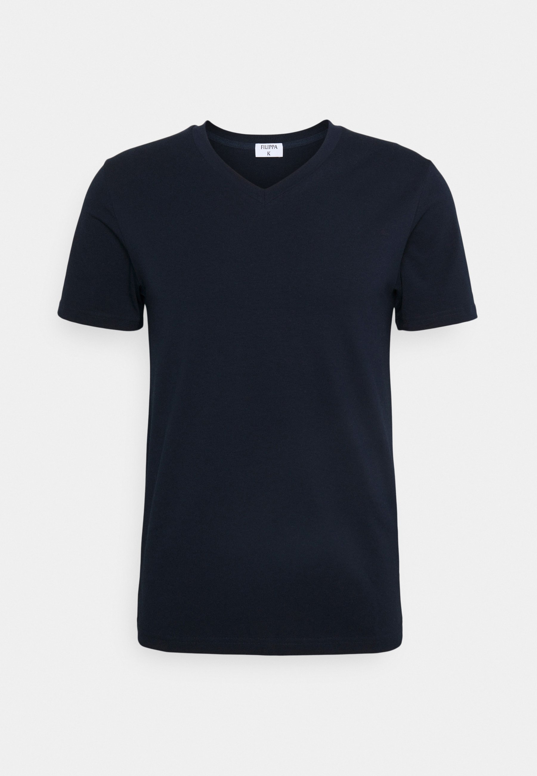 T-shirt à col montant Filippa KV - T-shirt basique - bleu marine
