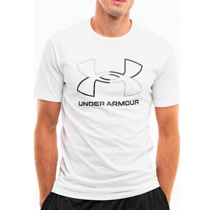 Camiseta de hombre - Under Armour - UA GL Foundation - blanca - manga corta - logo estampado