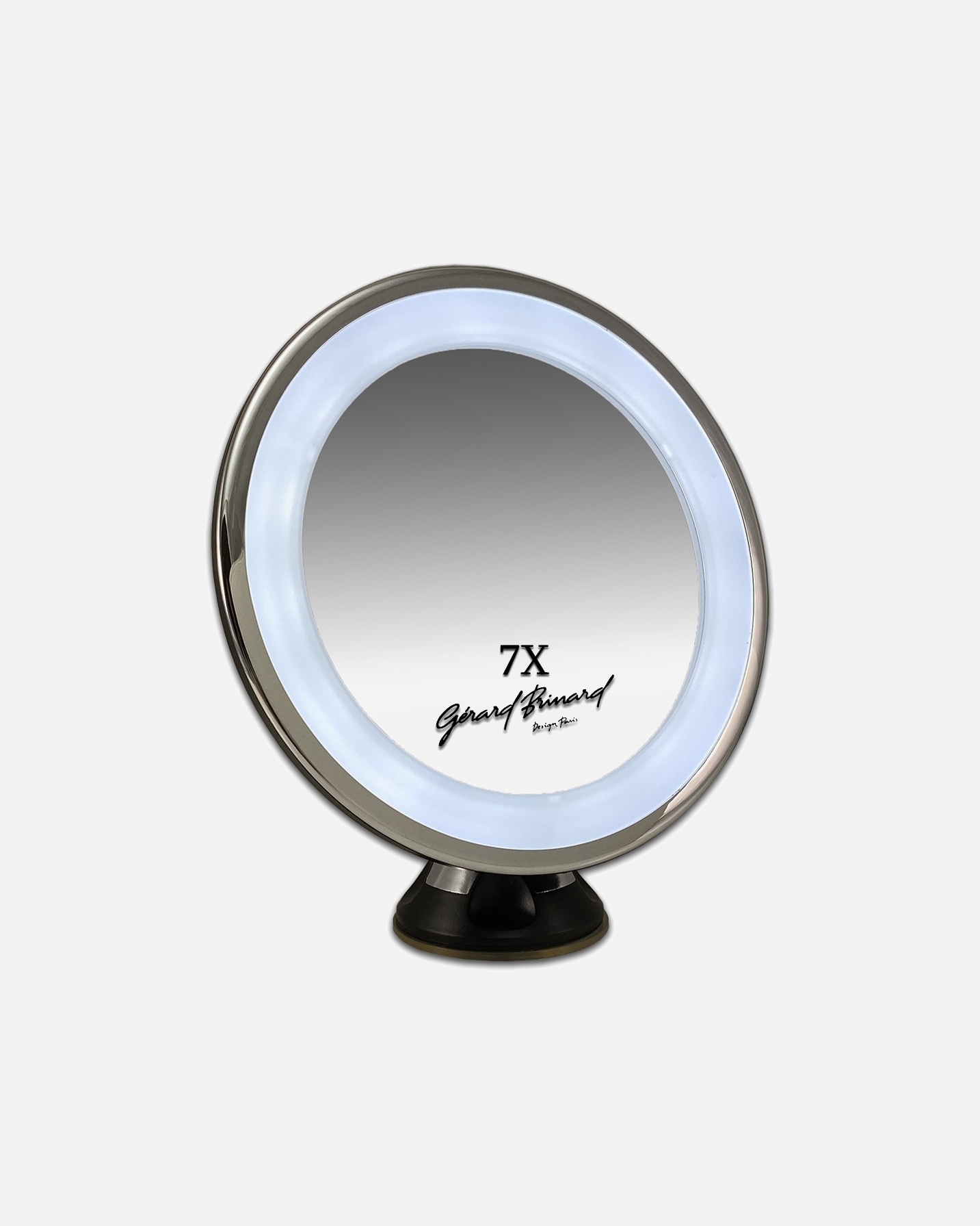 Douglas Accessories kosmetikspejl med sugekop, LED-belysning og 7x forstørrelse – 1 stk.
