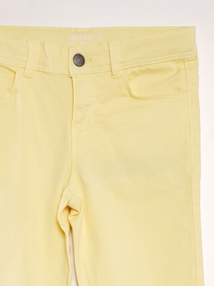 Skinny broek - GEEL