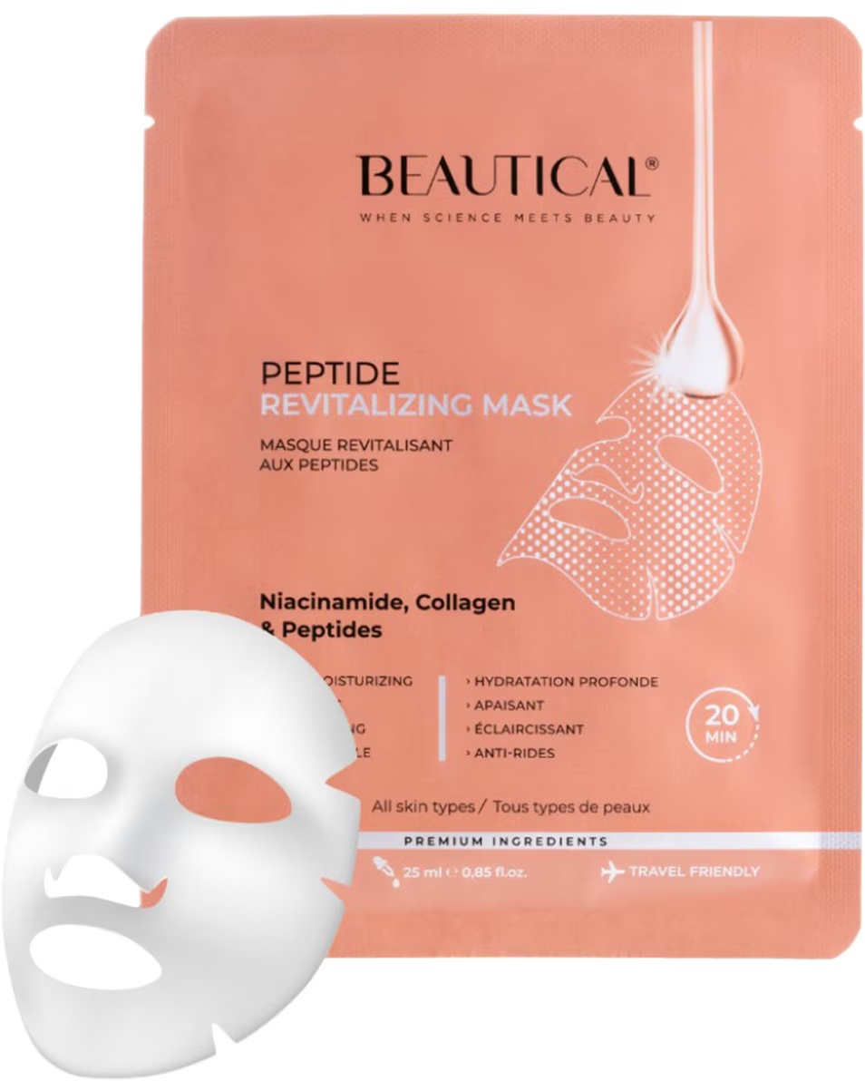 MASCA REVITALIZANTĂ CU PEPTIDE BEAUTICAL MASCA FACIALĂ REPARATORĂ CU PEPTIDE