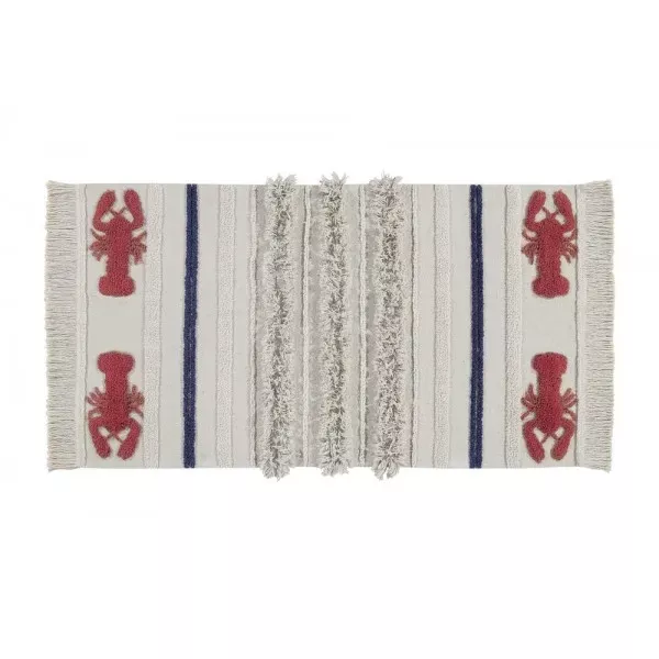 Dywan MINI LOBSTER 80x140 beżowy/czerwony