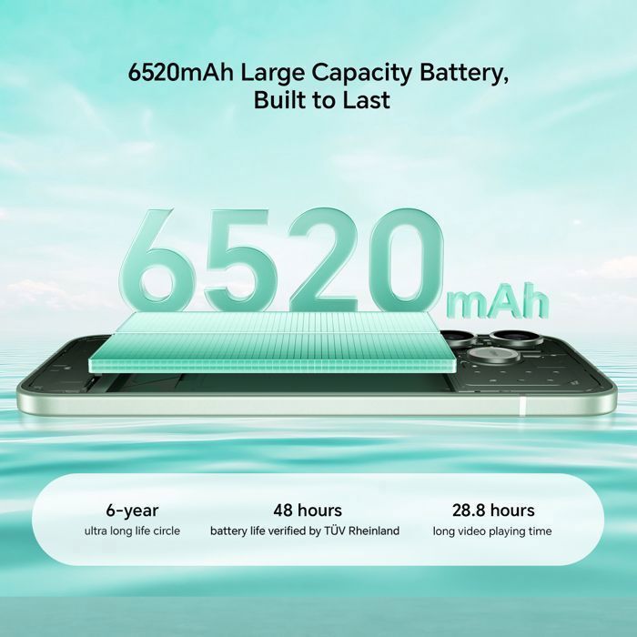 Smartphone 5G - HONOR 600 Lite - 8 GB de RAM - 256 GB - Negro - Botón de cámara con IA y 108 MP - Batería de 6520 mAh - Versión UE