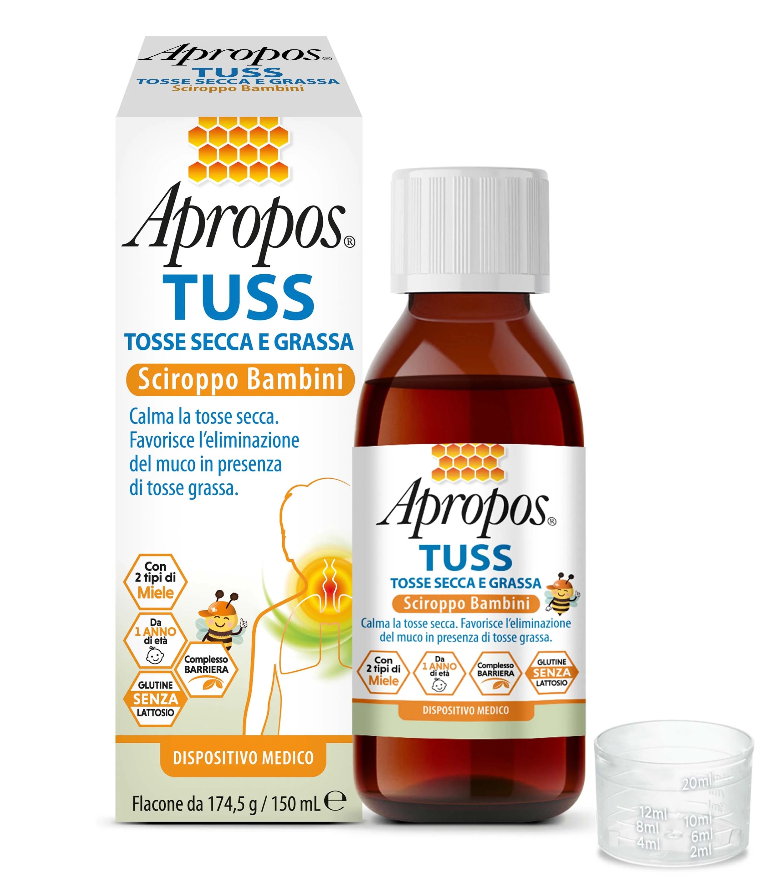 APROPOS Apropos Tuss suhi i sluzavi kašalj bočica od 150 ml za djecu