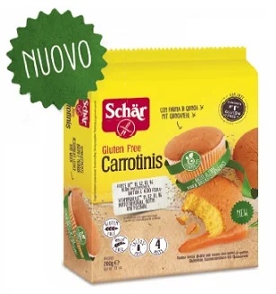 SCHAR Schar Carrotinis Snacks sans gluten 4x50 g