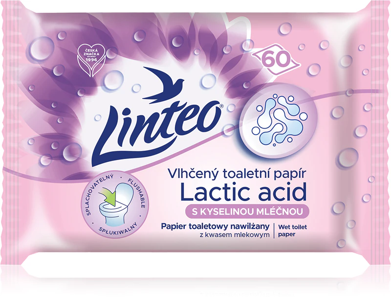 Papel higiênico umedecido Linteo