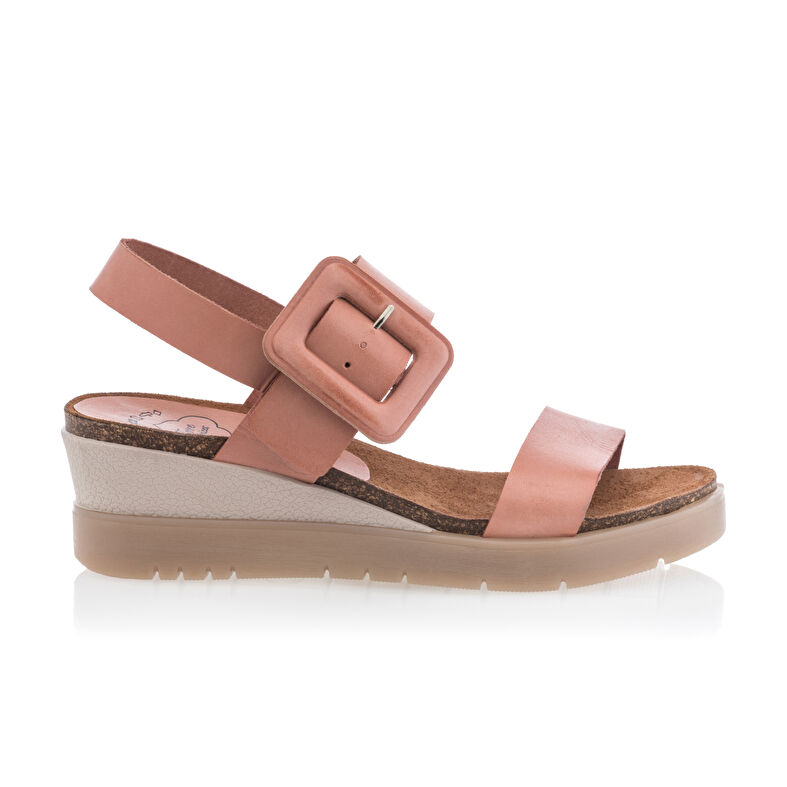  Rosa sandaler / sko med åpen tå til dame