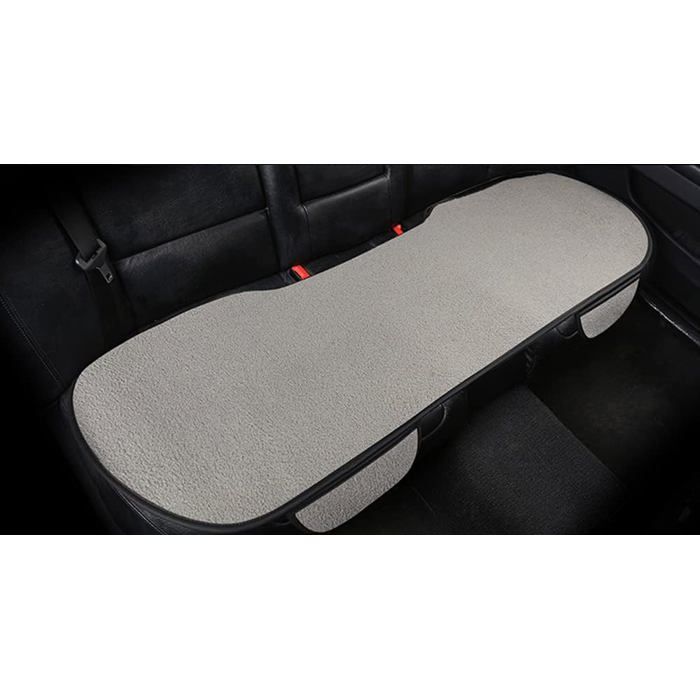 Funda para asiento de coche - PZCC - Lana de cordero - Protección universal - 1 funda trasera - Gris