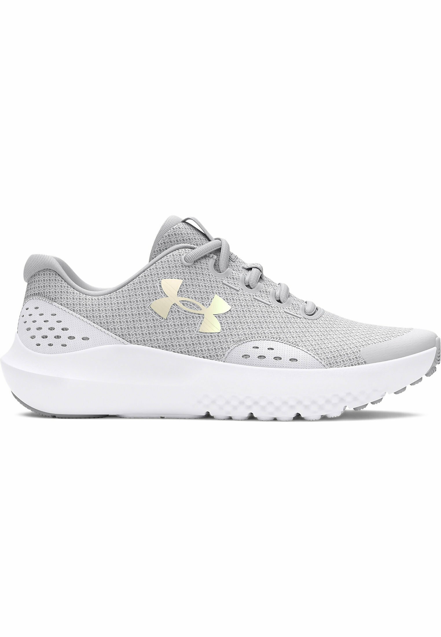 Under Armour VISUAL CUSHIONING UA GGS SURGE 4 - Scarpe da corsa su strada - grigio halo