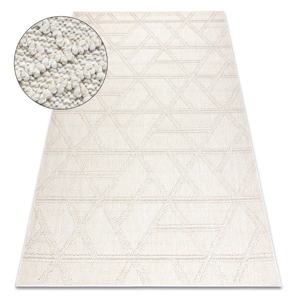 Dywan JERSEY 19241 krem - Romby, geometryczny 60x100 cm