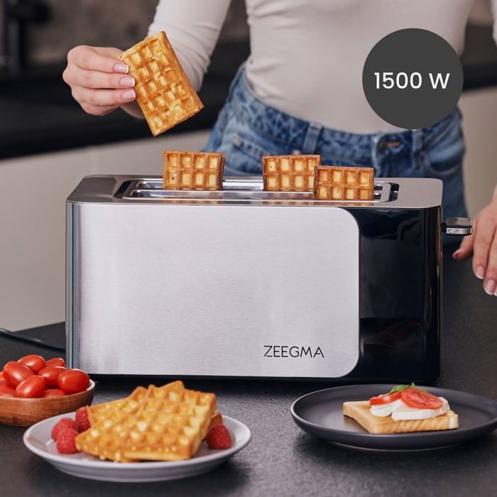 Toaster - ZEEGMA - Tostee Chef Smart - 4 slices - 1500 W - 6 browning levels