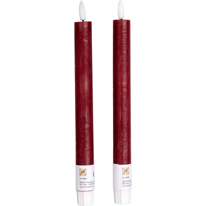 Vie Selected Crown Leuchte 2er-Pack 24 cm LED-Timer rot