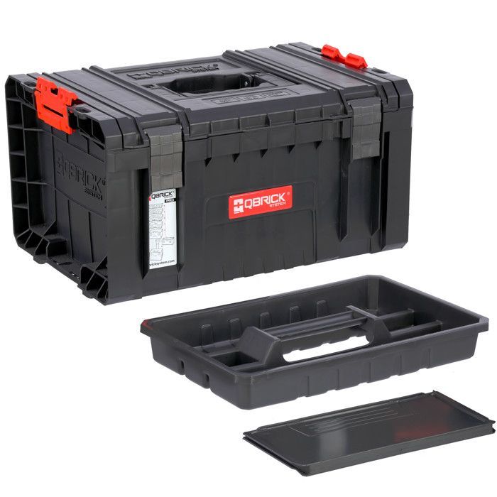 Caja de herramientas modular - PRO - Juego de almacenamiento con ruedas - Altura 139 cm - 7 compartimentos - Aluminio