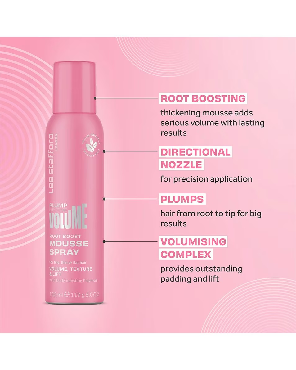 LEE STAFFORD Spray Spray Volum Plump Up The Volume Root Boost Mousse