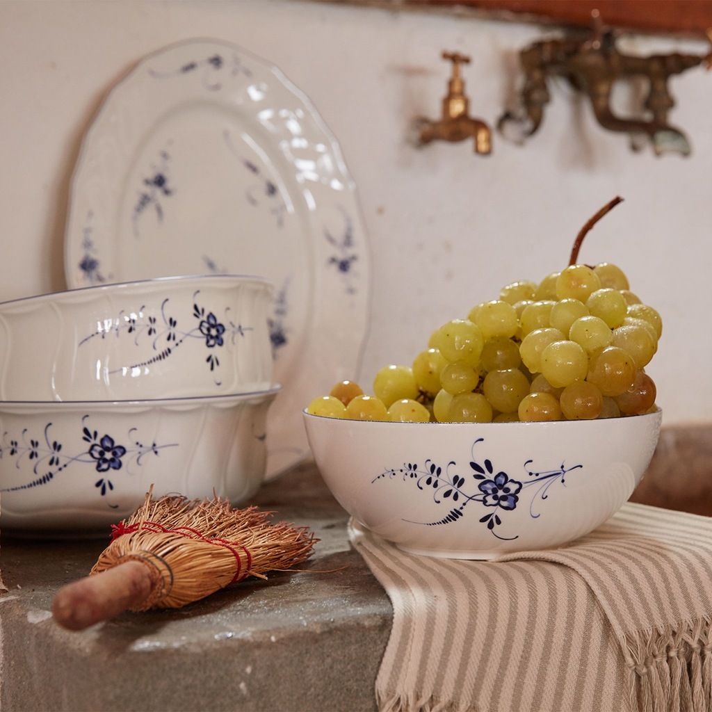 Villeroy & Boch Round Salad Bowl, Vieux Luxembourg - 1 gab