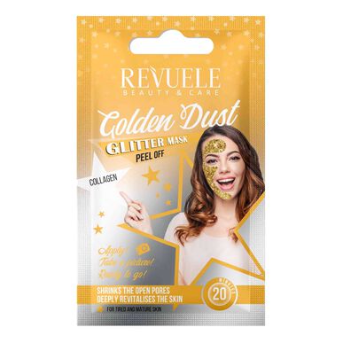 Revuele Golden Dust Glitter Mask Peel Off Anti-Aging -kollageenipeel-naamio 15 ml