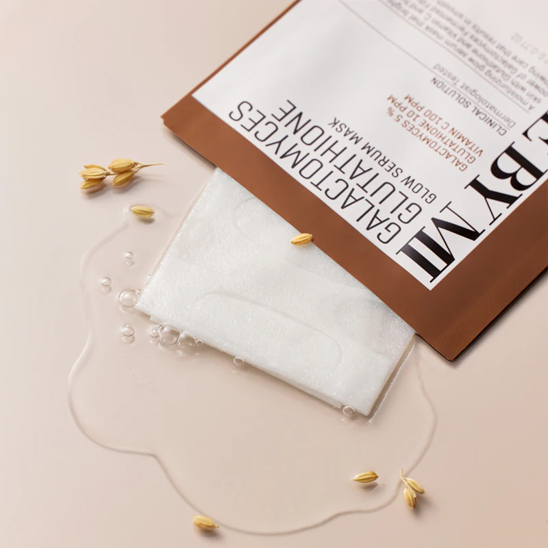 Some By Mi Galactomyces Glutathione Glow Serum Mask, een verhelderend sheetmasker voor de gevoelige en droge huid.