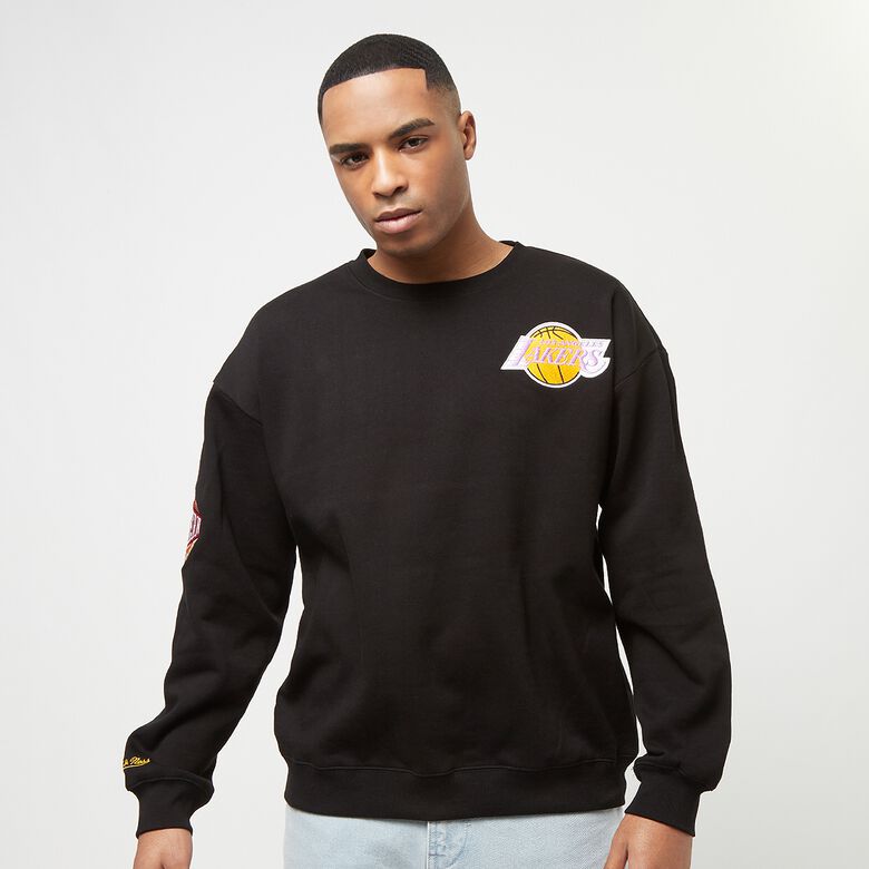 NBA-team eerste satijnen fleece crew Los Angeles Lakers