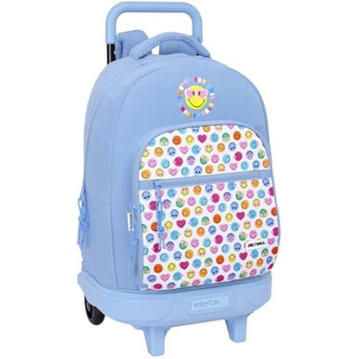 Mochila con ruedas - SAFTA - Smiley World Joyful - Tamaño grande - Desmontable - Cómoda