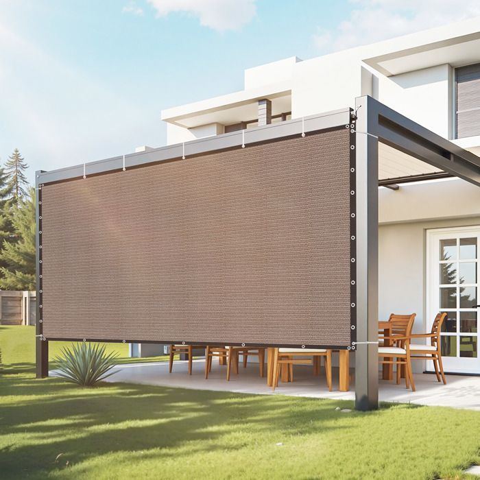 Voile d'ombrage 90 %-VEVOR-3050 x 3660 mm-Filet d'ombrage avec œillets en Acier Inoxydable-Protection Solaire