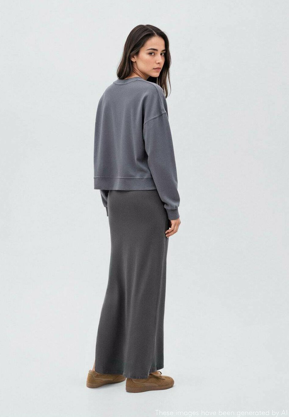 Mango Kids TEEN - Jupe maxi - anthracite