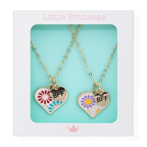 Mala princeza Set 2 ogrlice BFF Corazón Pulseras