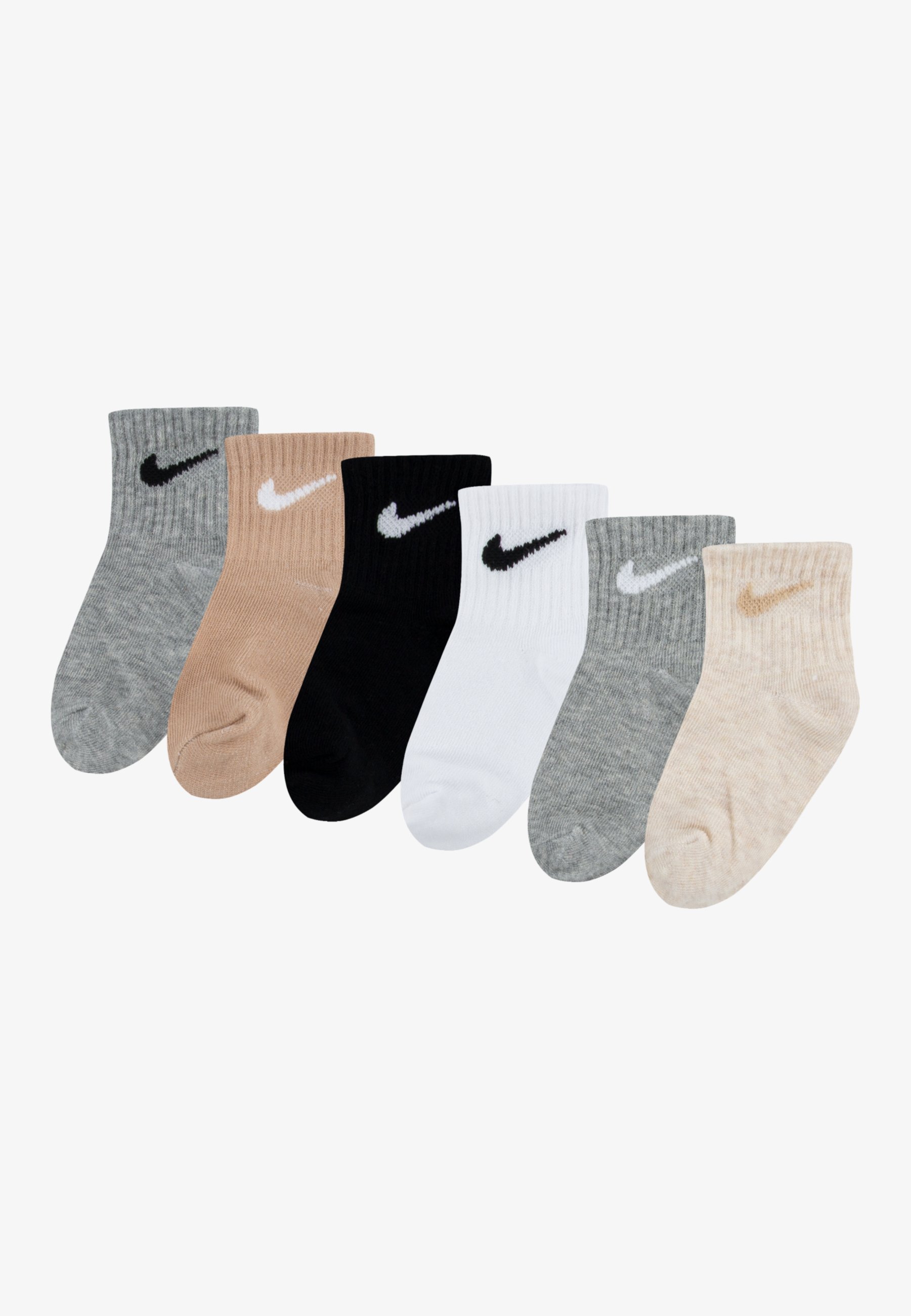 Nike Sportswear INFANT ANKLE UNISEX 6-PACK - Sokken - donkergrijs gemêleerd/zwart