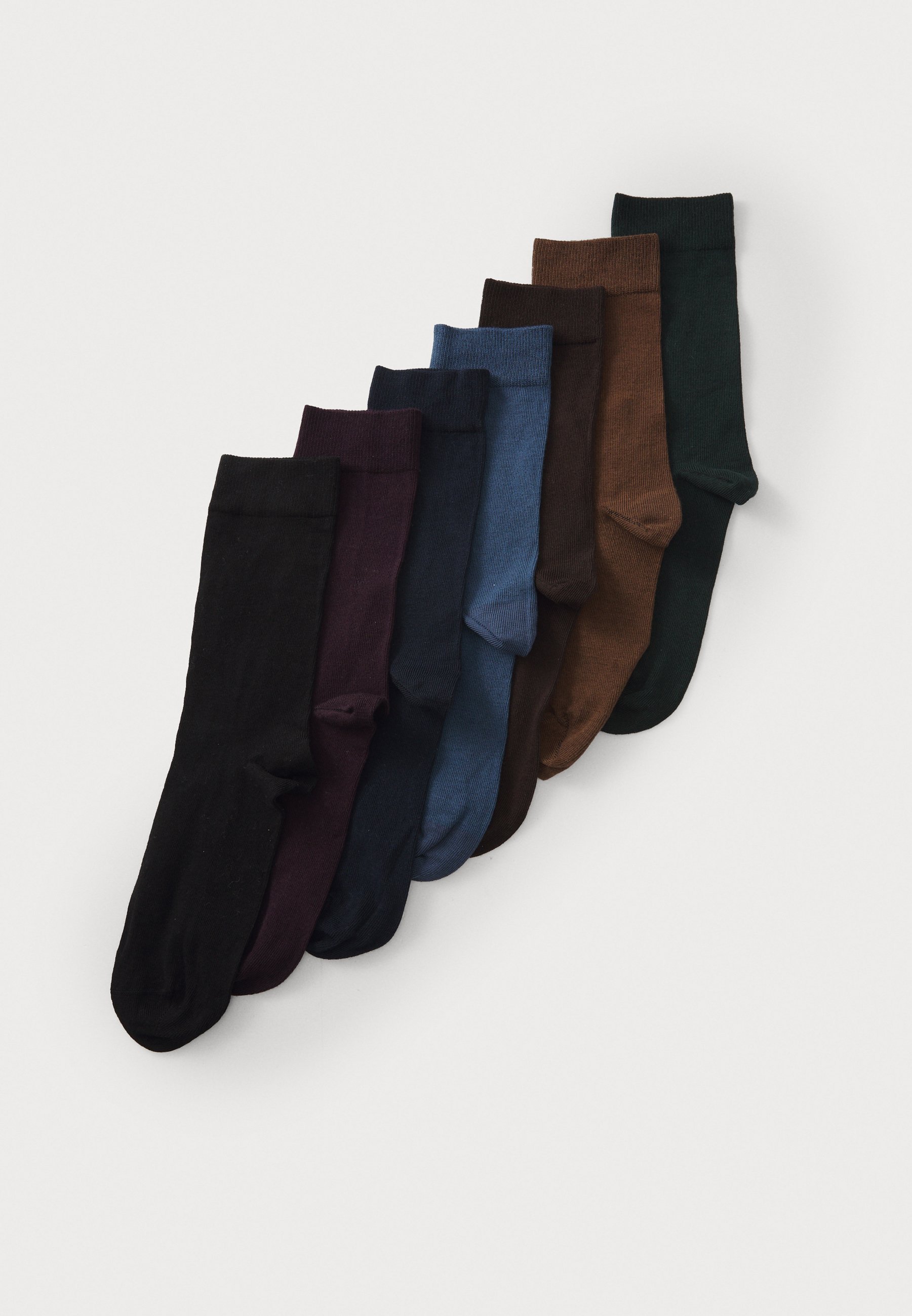 Pier One 7-pack - Sokken - zwart/bordeaux/donkerblauw/donkergroen