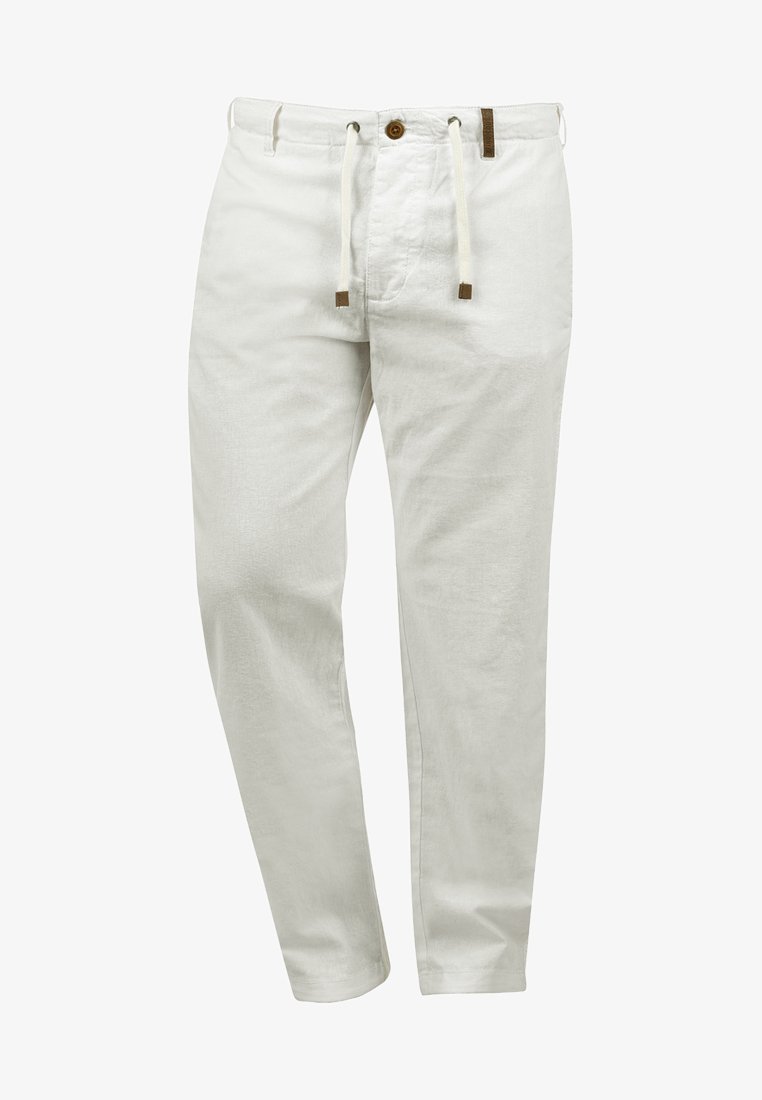 INDICODE JEANS IDIVES LINEN MIX - Pantalon - blanc cassé