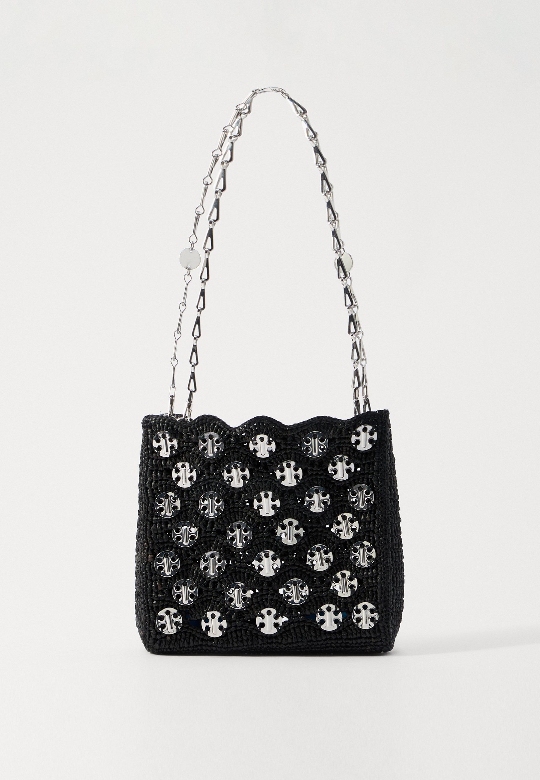 Rabanne Handtasche - schwarz/silber