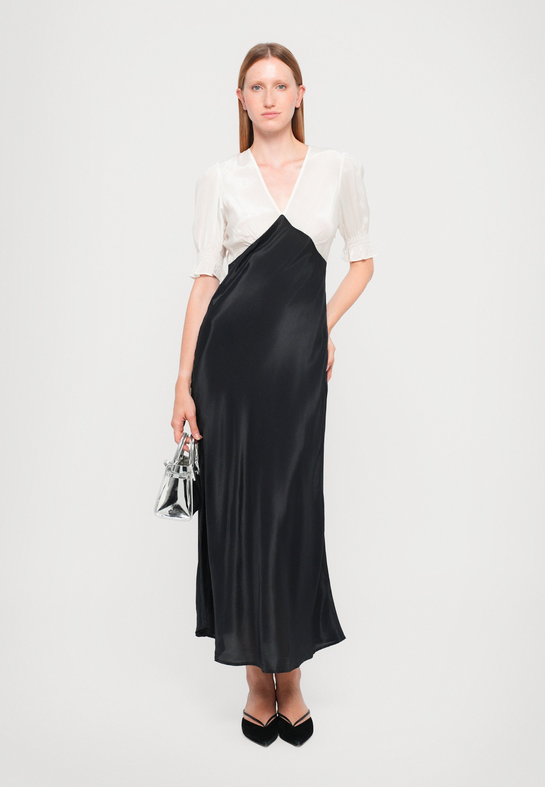 Maisonêtre LIZZIE JURK - Cocktailjurk / Feestjurk - gebroken wit/zwart