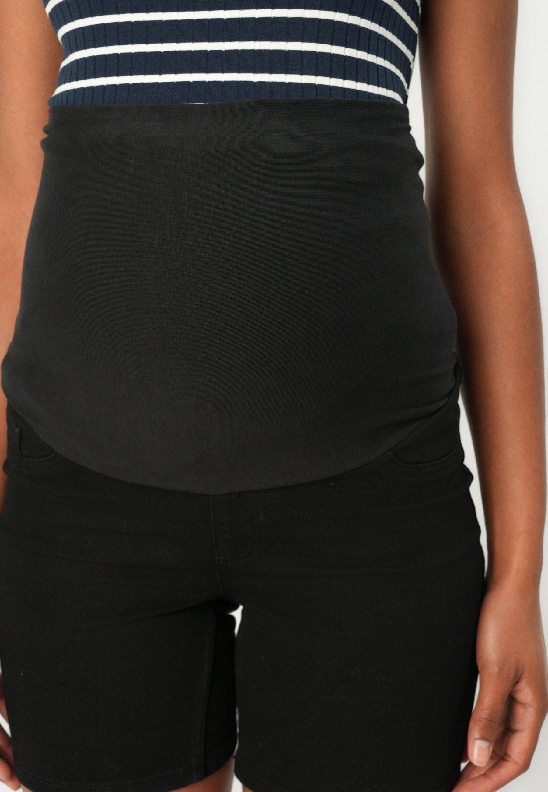 MAMALICIOUS MLAMY - Short en jean - jean noir