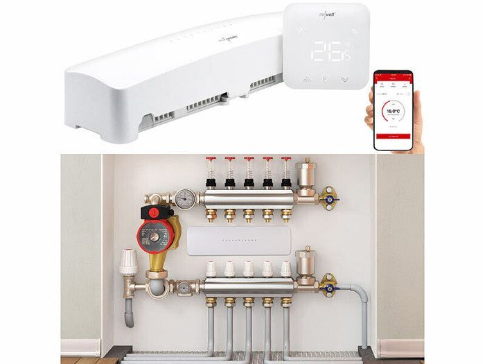 Actionneur de chauffage au sol connecté FHS-800.app avec thermostat déporté