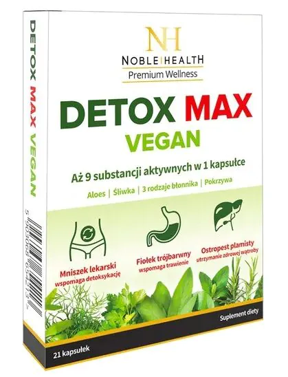 Noble Health Detox Max Vegan Kapsułki 21 kapsułki