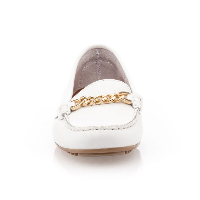 Mocassins / chaussures bateau Femme Blanc
