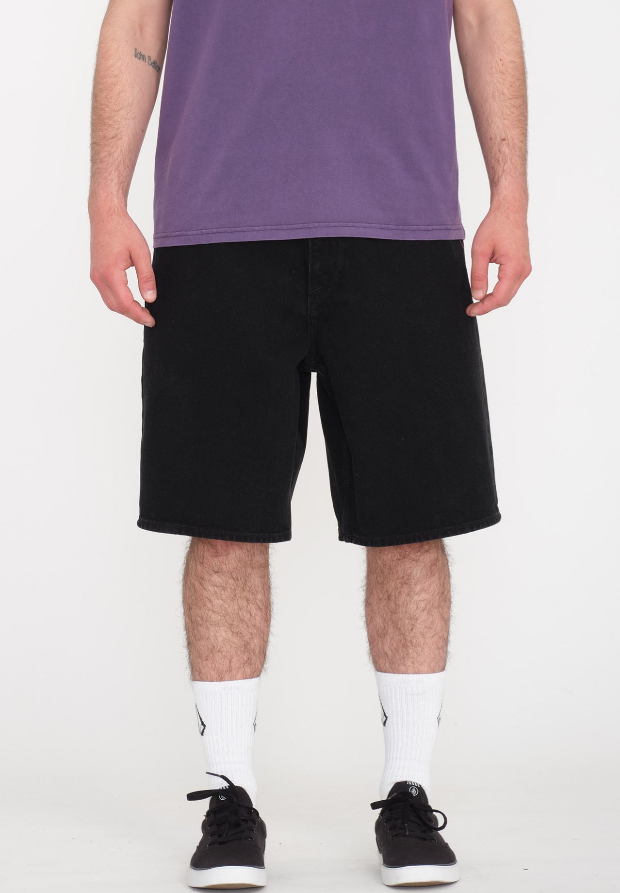 Volcom BILLOW - Short en jean - black