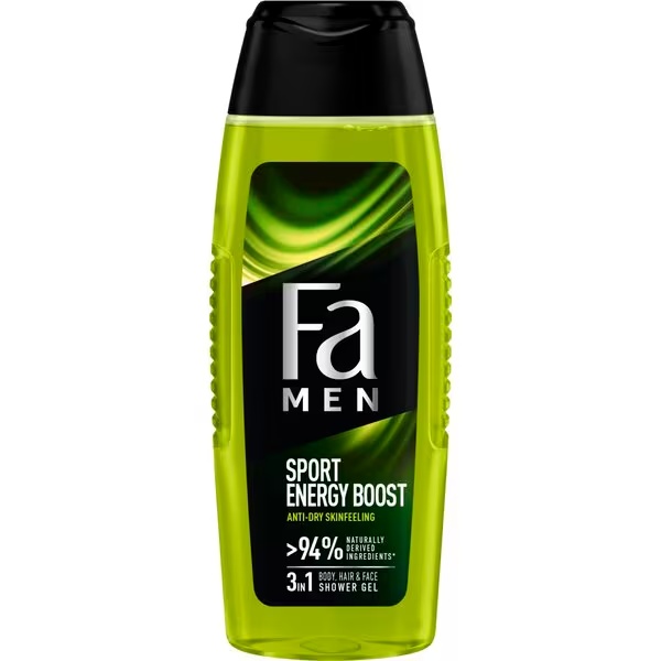 Fa Men Sport Energy Boost 3-v-1 gel za prhanje 250 ml