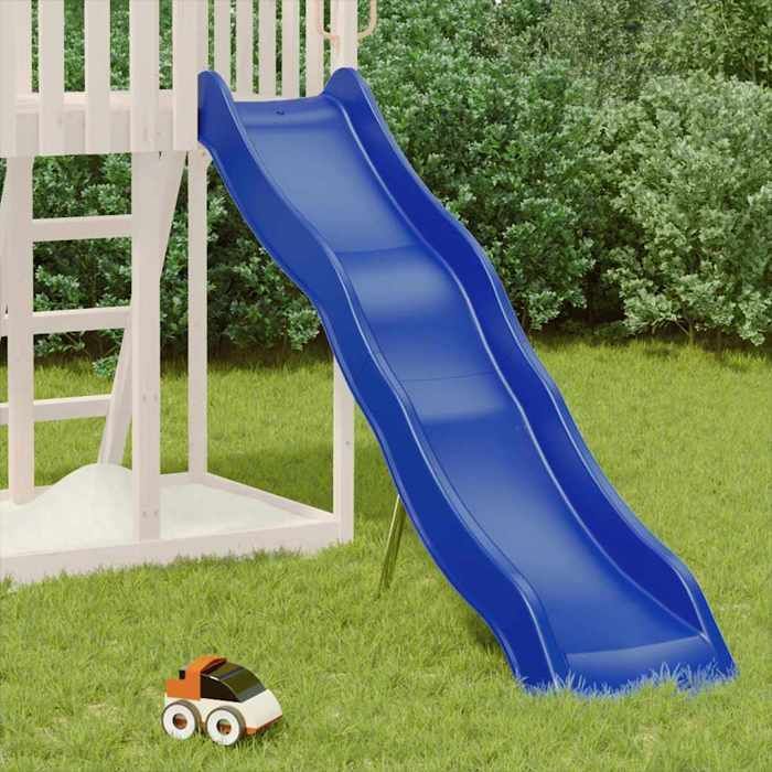 vidaXL Play Slide, Outdoor Activity, Play Equipment, Children's Slide for Garden, Patio, and Outdoor Use, Blue 826599