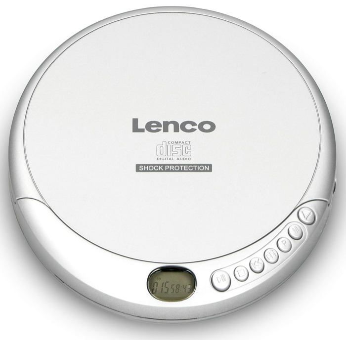 Reproductor de CD portátil - ZGEER - CD-201SI - Resistente a golpes - MP3 - Plateado - 13,7 x 2,4 x 14,8 cm - Conector de 3,5 mm - USB