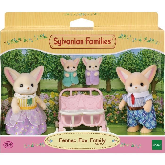 Bambola - SYLVANIAN FAMILIES - Famiglia Fennec - Multicolore - Articolata e vestita con cura