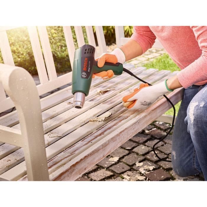 Pistola de calor Bosch EasyHeat 500 (1600 W, caudal de aire: 240/450 l/min, temperatura: 300/500 °C)