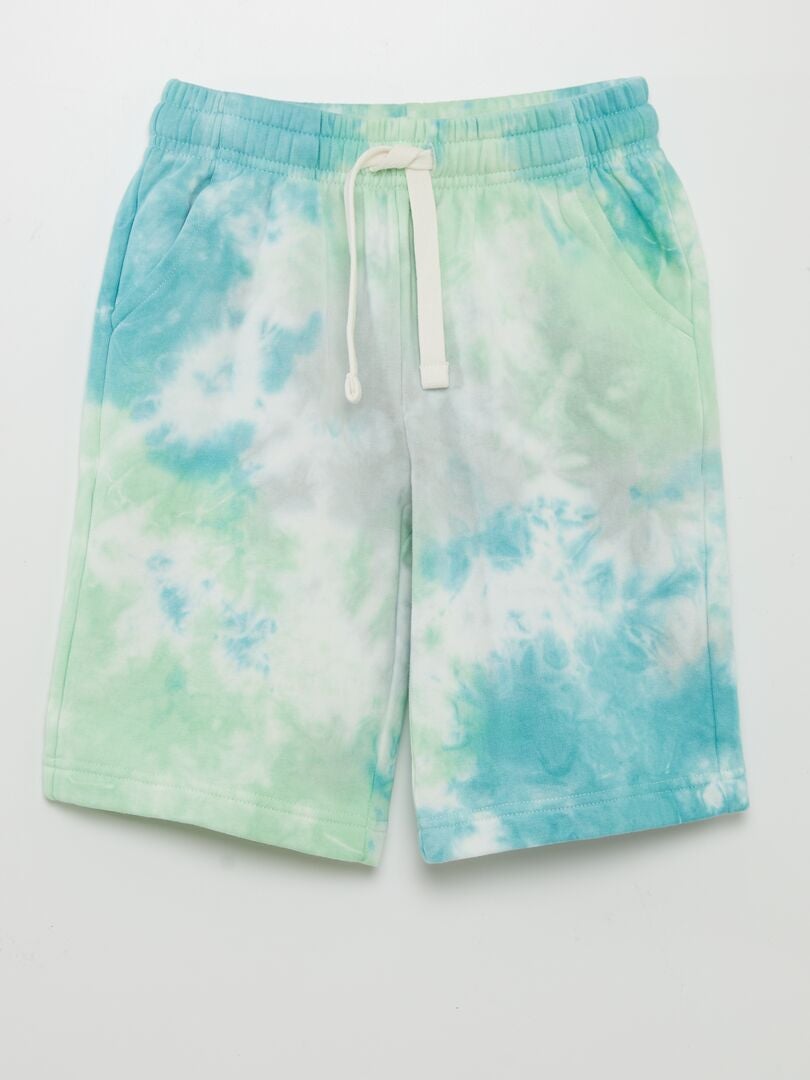 Bermudas de tejido polar - VERDE