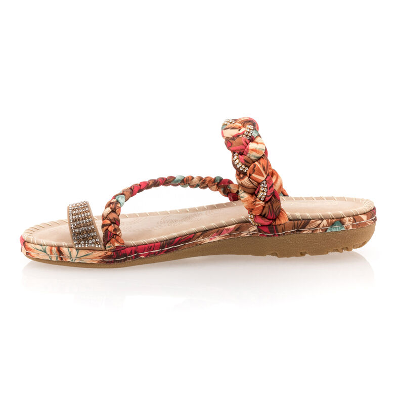 Chanclas/sandalias de dedo multicolor para mujer