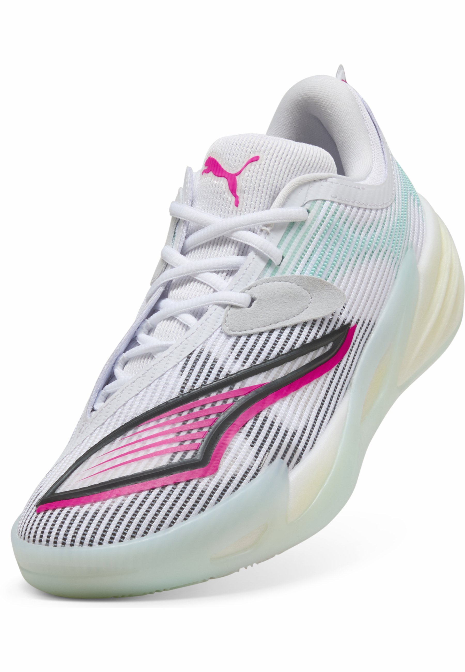 Puma ALL-PRO NITRO™ 2 - Chaussures de basketball - blanc menthe fondu
