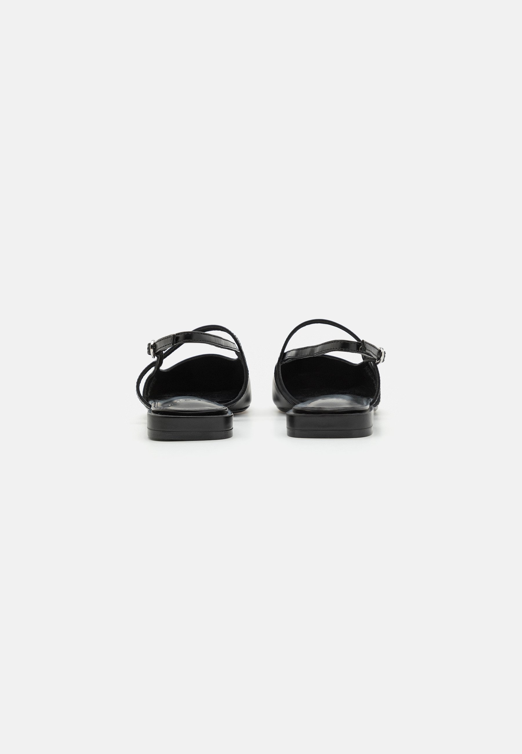 Ballerines Zign Studio en cuir noir à bride arrière