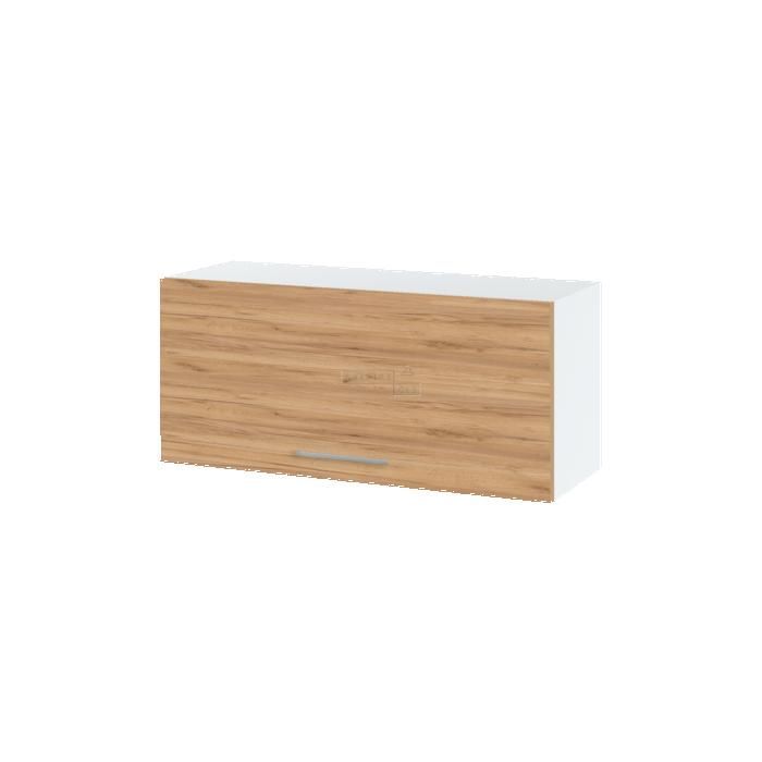Bellissi Slim Keukenwandkast, Eikenhoutafwerking, 1 klepdeur, 80 cm breed - Cuisineandcie