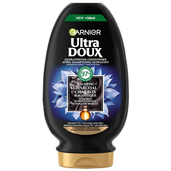 Garnier Ultra Doux balzam z magnetnim ogljem 250 ml
